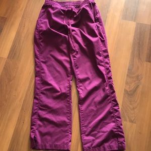Maroon scrub pants